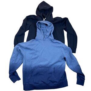 Old Navy Mens Hoodie Sweatshirt Large Lot of Two Fleece Pullover Gradient Casual
